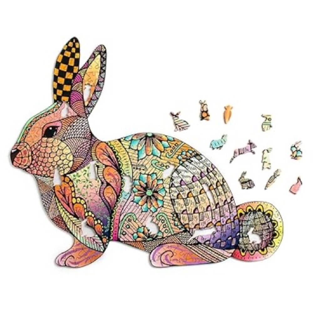 Colorful Rabbit Puzzle - Picture 1 of 8